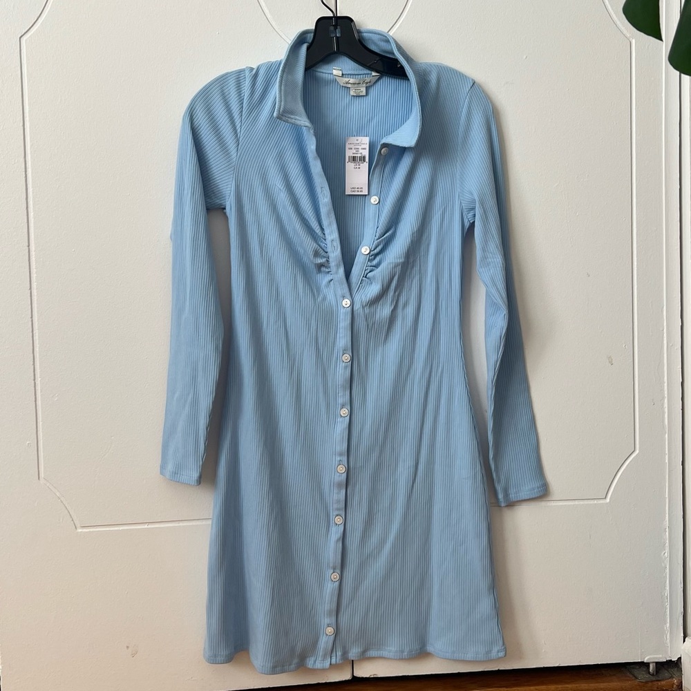 Light blue long sleeve dress never worn